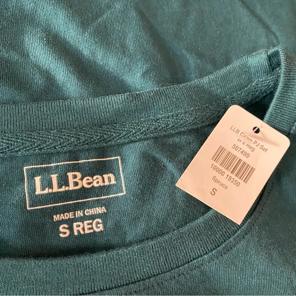 NEW! Women’s L.L.Bean Long Sleeve Sleepwear PJ T-Shirt Size Small W/Tag - Picture 3 of 3